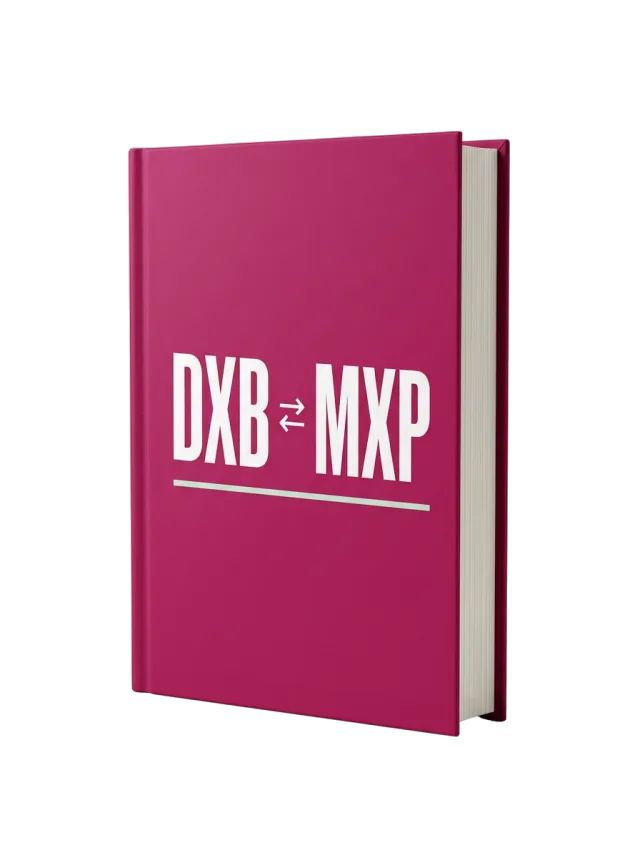MXP to DXB moving guide, book cover